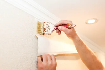 Pose de papier peint à Montbarrois — revêtements muraux et toiles de verre